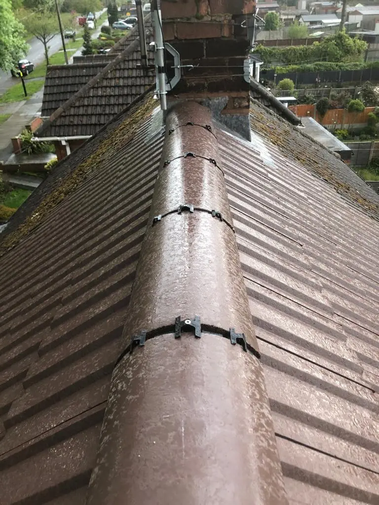 Roof replacement project underway on a Solihull property Westridge Roofing